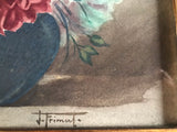 Aquarelle bouquet de roses par Jules Frimat