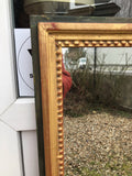 Miroir en bois doré 101 x 35 cm