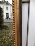 Miroir en bois doré 101 x 35 cm