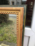 Miroir en bois doré 101 x 35 cm