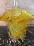 Vase panier en verre de Murano