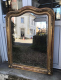 Miroir Louis-Philippe doré à la feuille d'or 109 x 72 cm