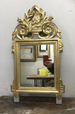 Miroir style Louis XVI doré la feuille