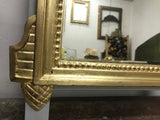 Miroir style Louis XVI doré la feuille