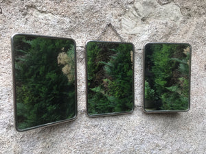 Miroir triptyque de barbier